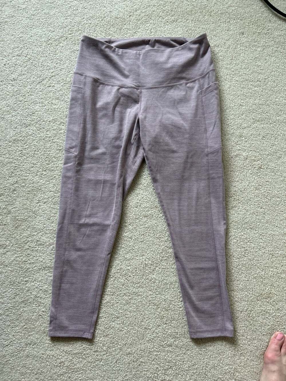 Zella Live In High Waist Pocket Leggings - Purple Heather